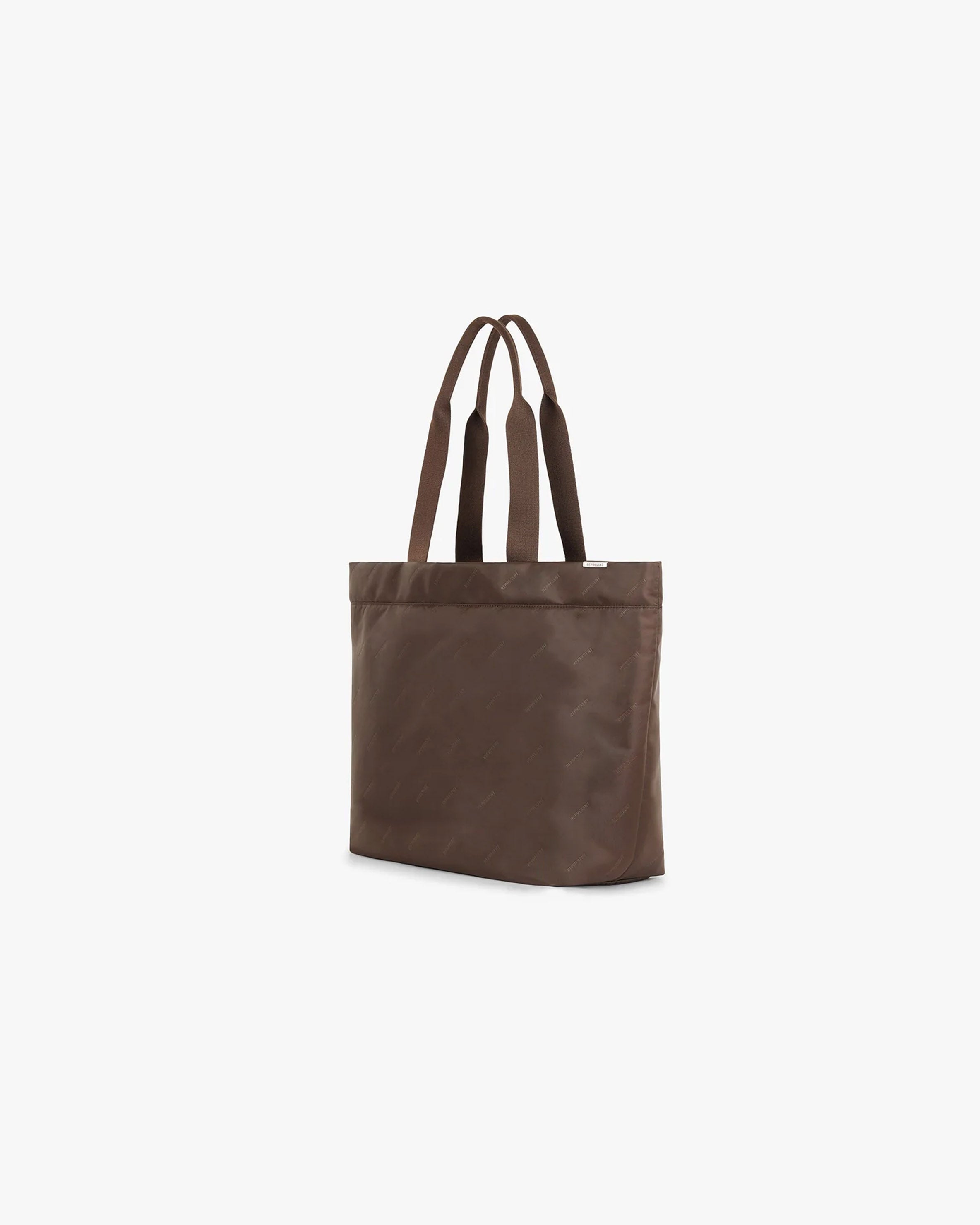 All Over Logo Tote Bag - Brown